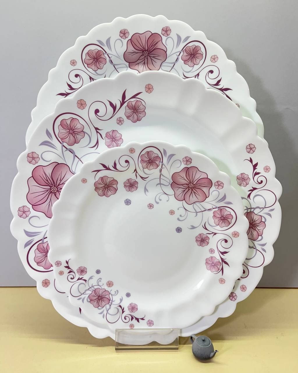 سرویس 25 پارچه آرکوپال طرح استیما صورتی