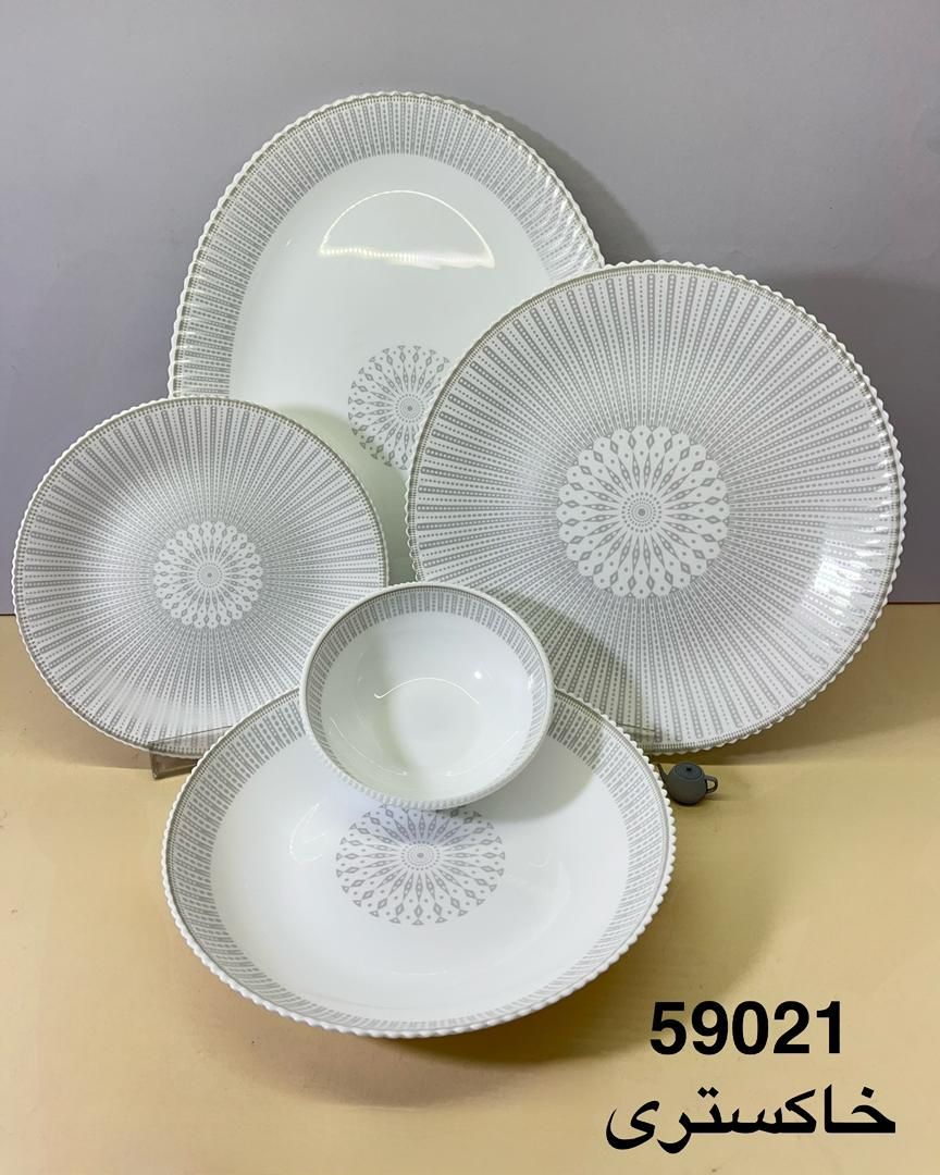 سرویس 25 پارچه آرکوپال دینو طرح خاکستری 59021