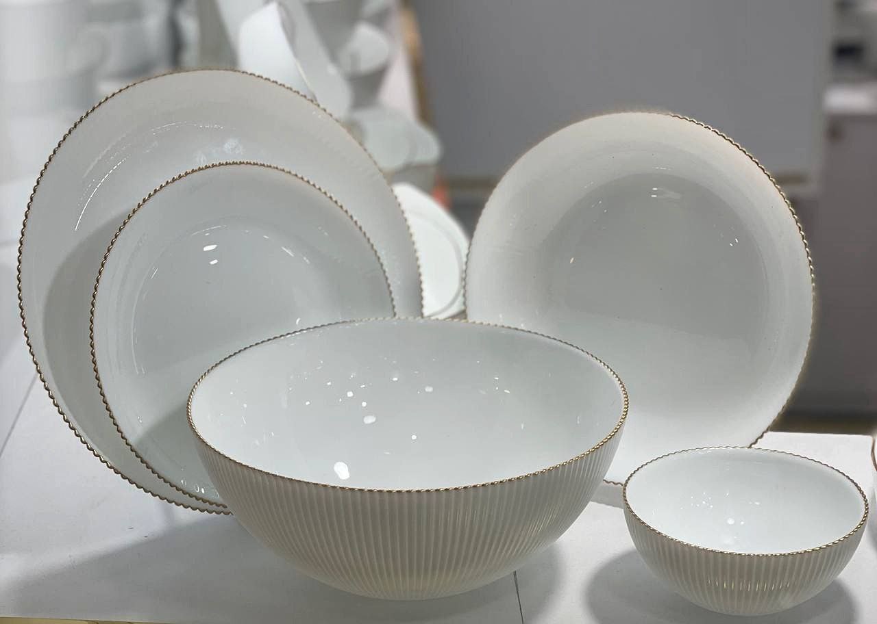 سرویس آرکوپال 26 پارچه گلدن اپال لب طلا قالب کوکونات