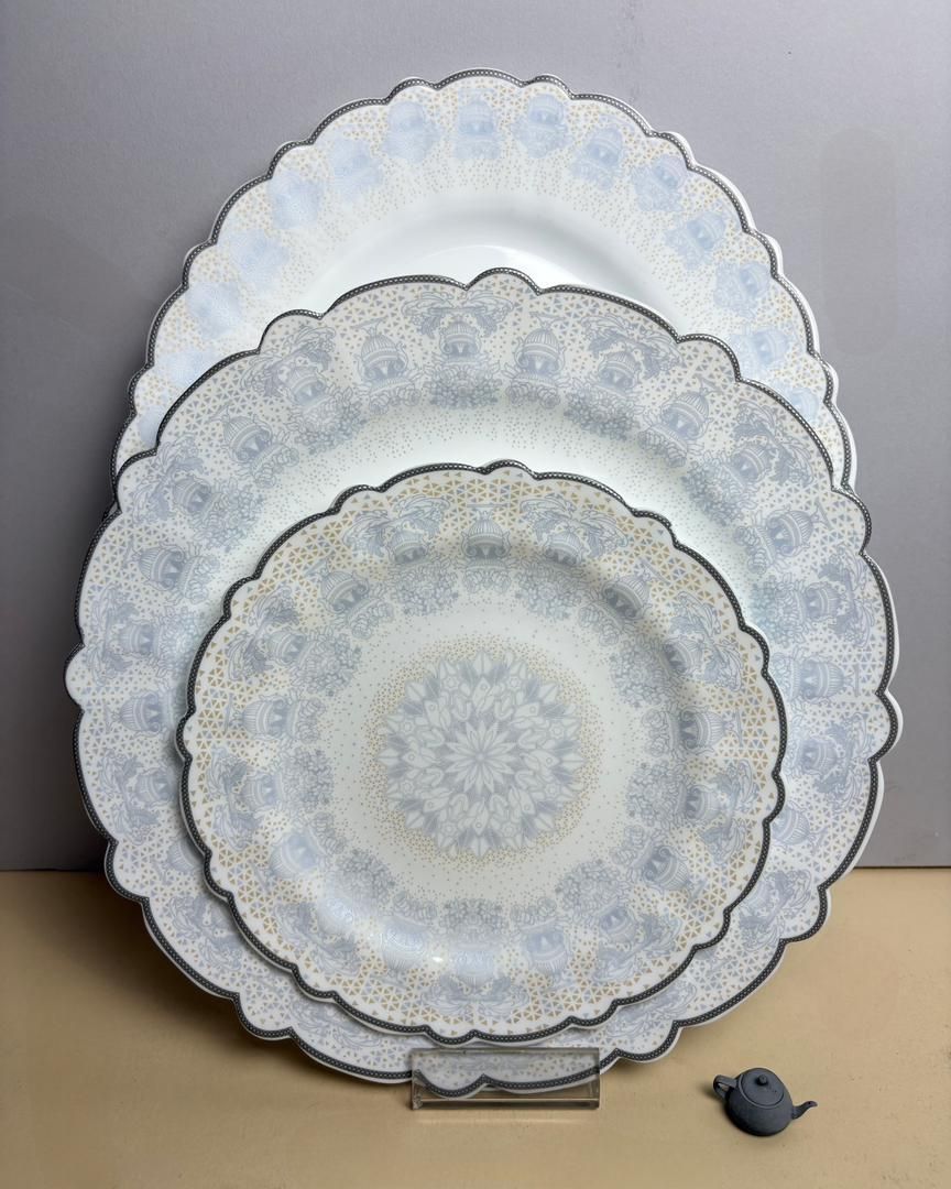 سرویس 25 پارچه آرکوپال آیروپال طرح آوی خاکستری