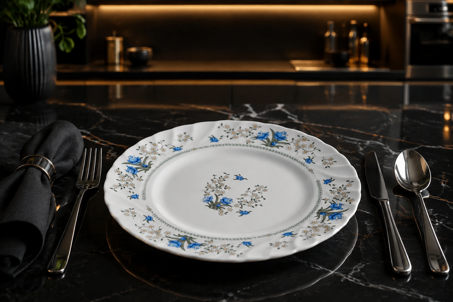 بشقاب پیش‌دستی میوه خوری آرکوپال پارس اپال کد 120 طرح رمانتیک